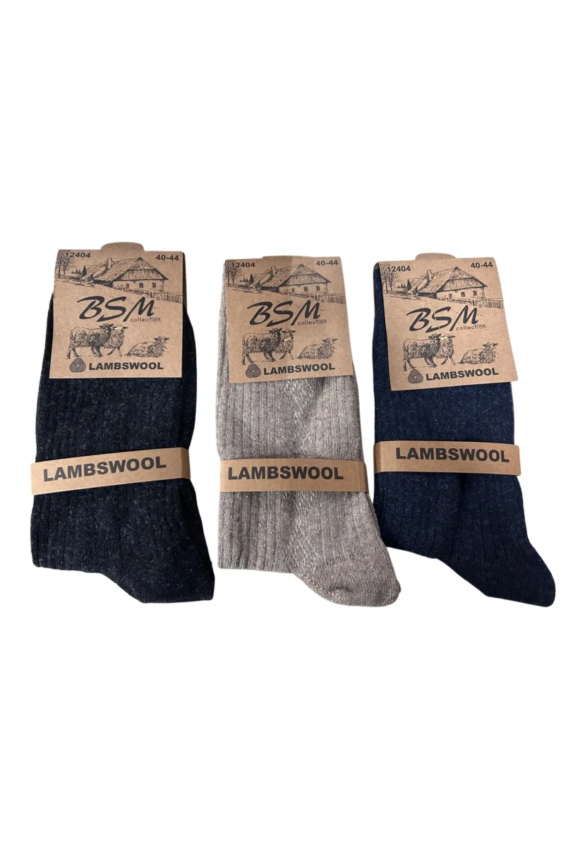 Bsm Lamswool Kışlık Erkek Çorap 3 Adet