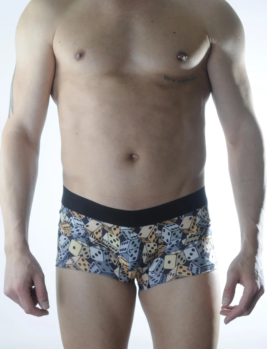 Erkek Zar Desenli Boxer