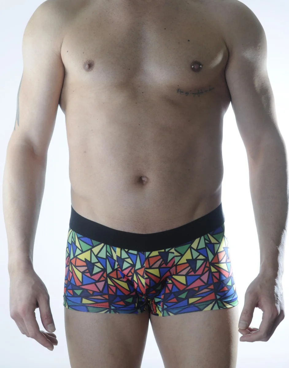Erkek Renkli Desenli Boxer