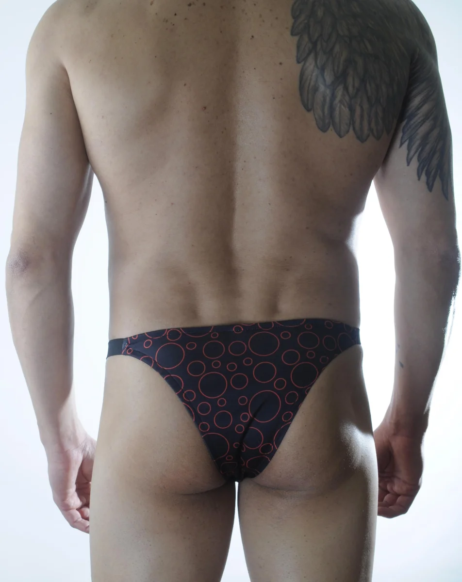 Erkek Daire Desenli Brazillian Slip