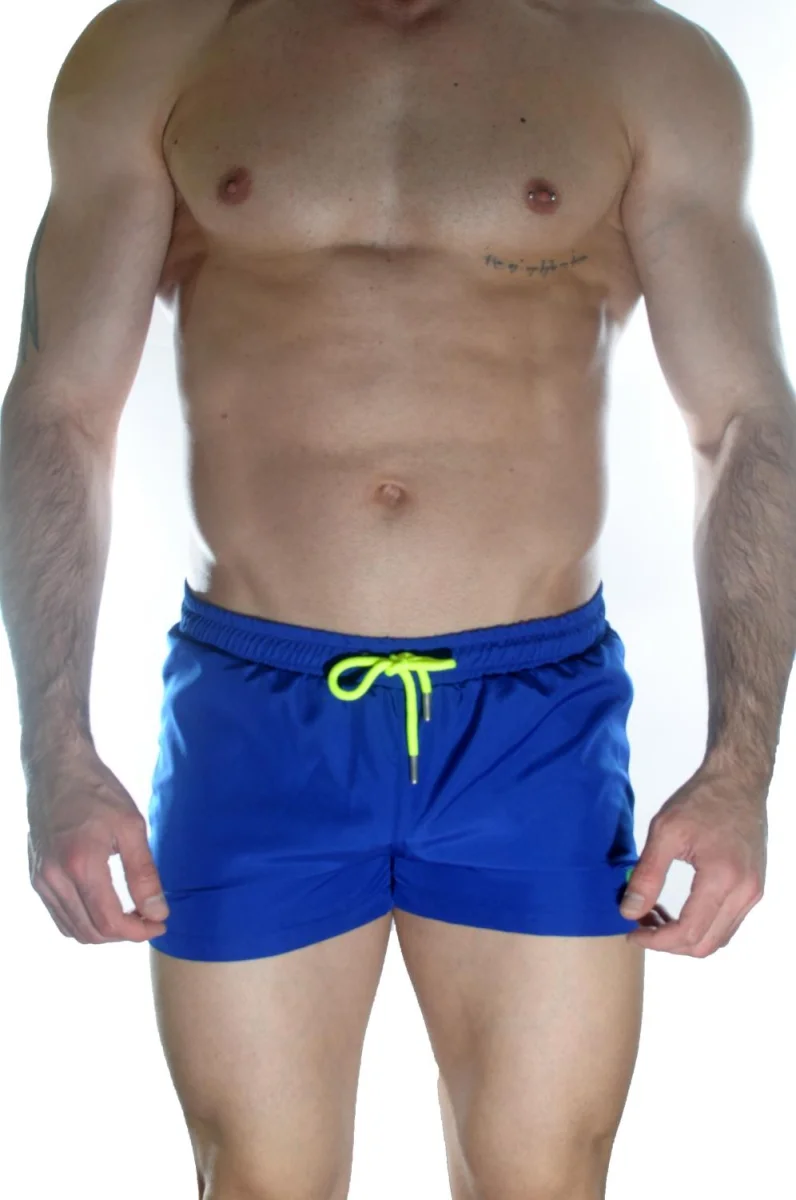 Erkek Mavi Mini Mayo Short