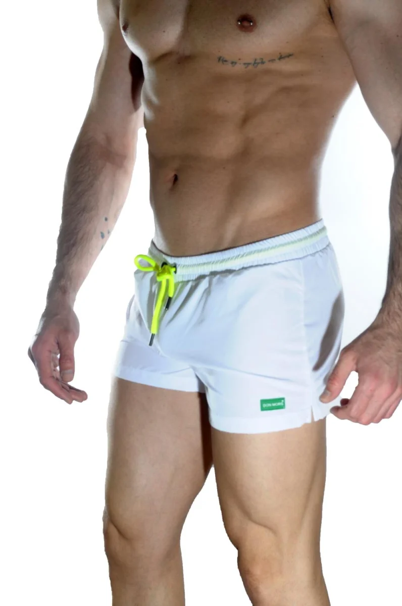 Erkek Beyaz Mini Mayo Short