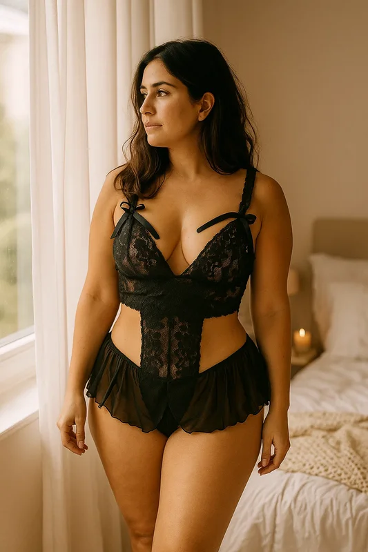 Siyah Rüya Dantel Gecelik