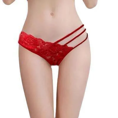 Dantelli Şerit Detaylı String Külot