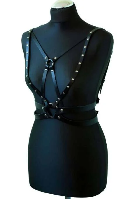 Seksi Deri Göğüs Harness - Brf909