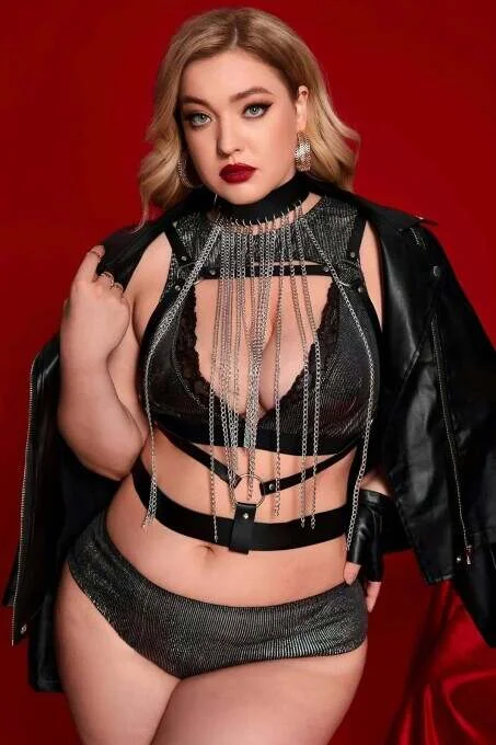 Boyundan Zicirli Asıklı Göğüs Harness - Brf947