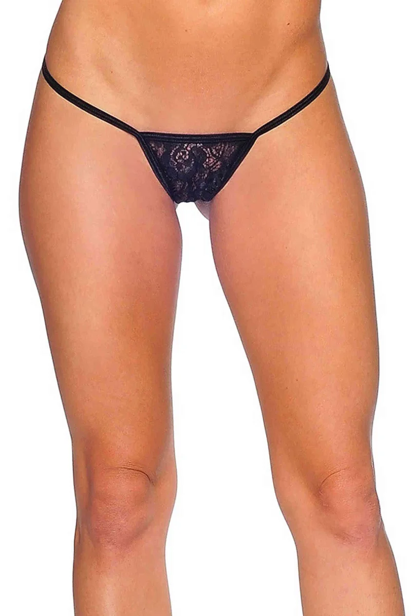 Siyah Dantelli Tanga Brf1164