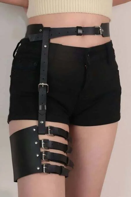 Seksi Deri Jartiyer Aksesuarı - Brf1173