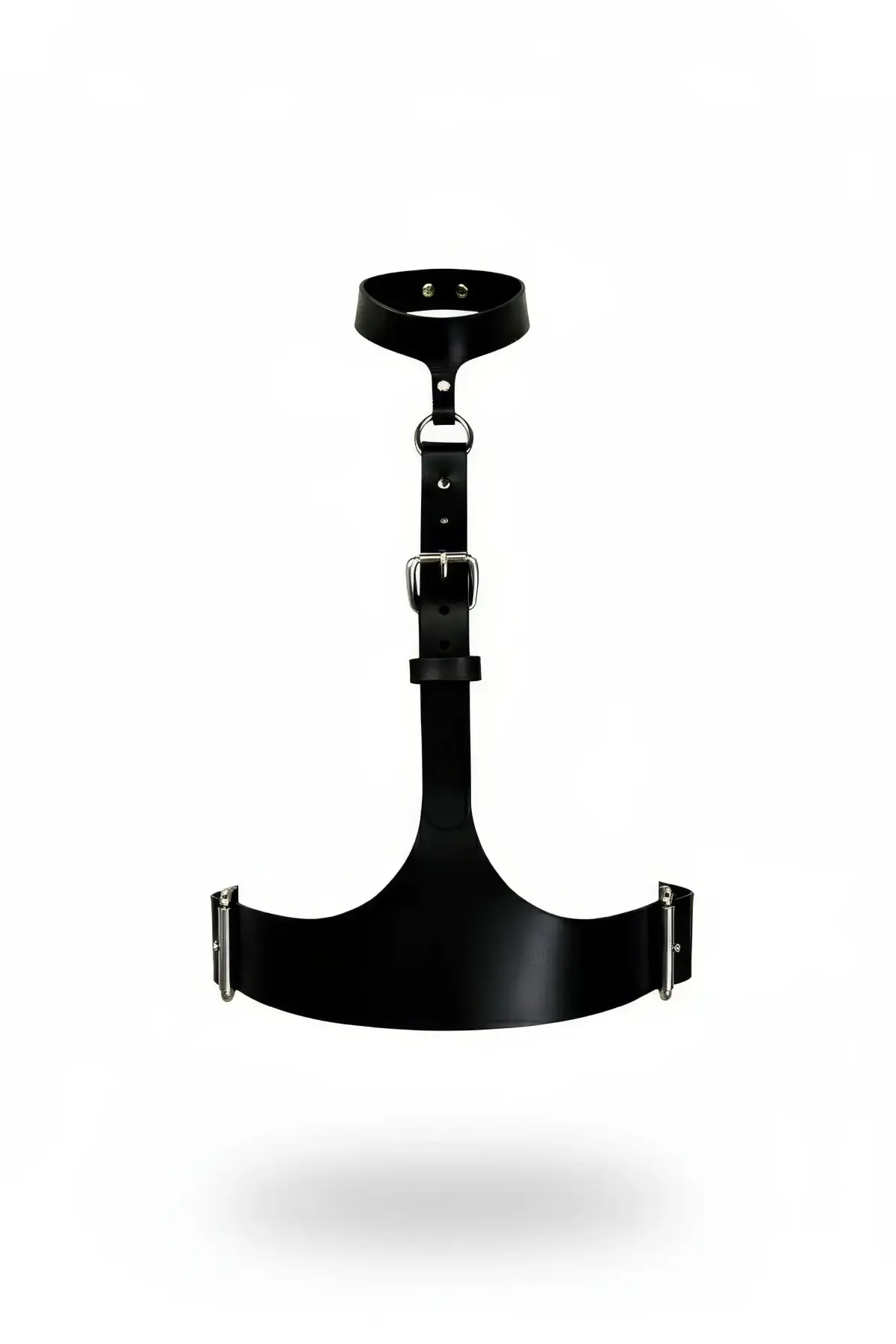 Siyah Kadın Kemer Deri Boyun Detaylı Vücut Aksesuarı - Brf1297