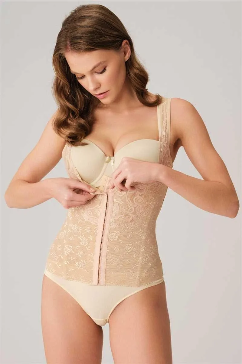 Toparlayıcı Bel İnceltici Dikişli Büyük Beden Kancalı Geniş Askı Sıkı Yelek Korse