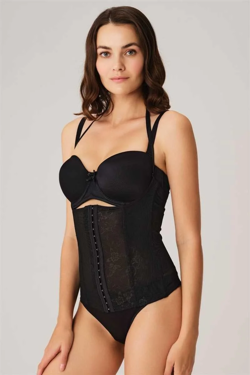 Toparlayıcı Büyük Beden Kancalı Askılı Bel Korse