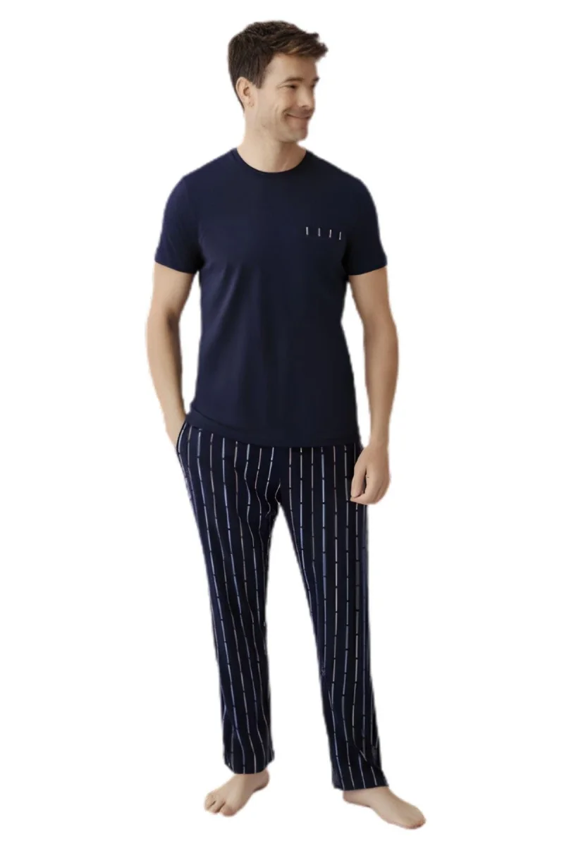 Gömlek Pijama Şort Takım Kadın Ar3578-s